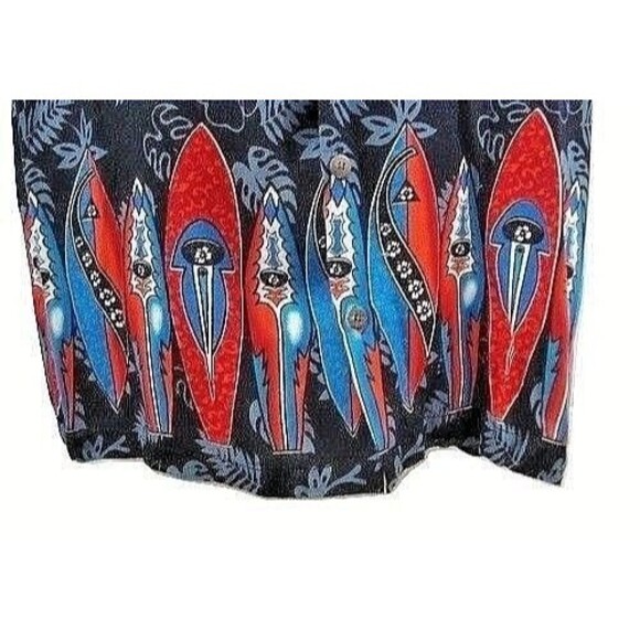 InGear Hawaiian Shirt Surfboard Surf Board Button Front Mens Size 2XL - Picture 5 of 8